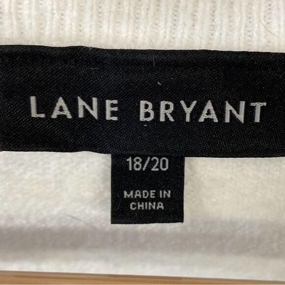 Lane Bryant Sweater Cardigan Ivory/Tan/Gray Size 18/20 - Picture 6 of 8